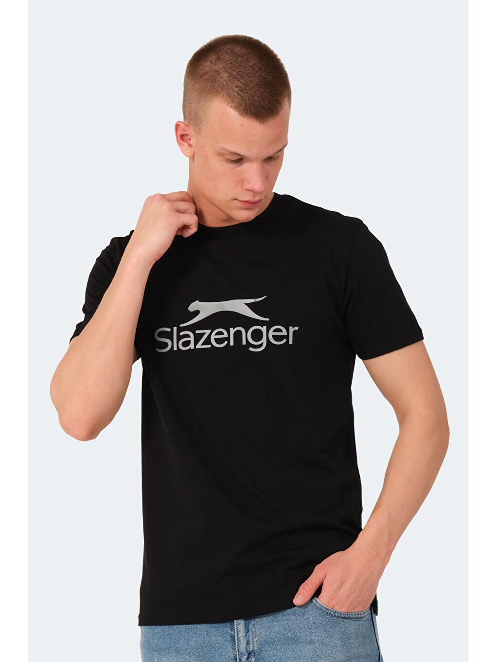 SLAZENGER Siyah VEERA Erkek Tişört Siyah - 2