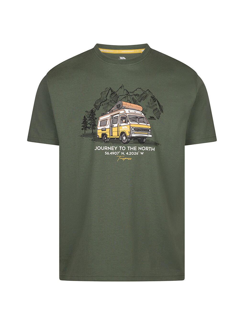 Tokso - Casual Printed Tshirt Erkek Yeşil Tişört