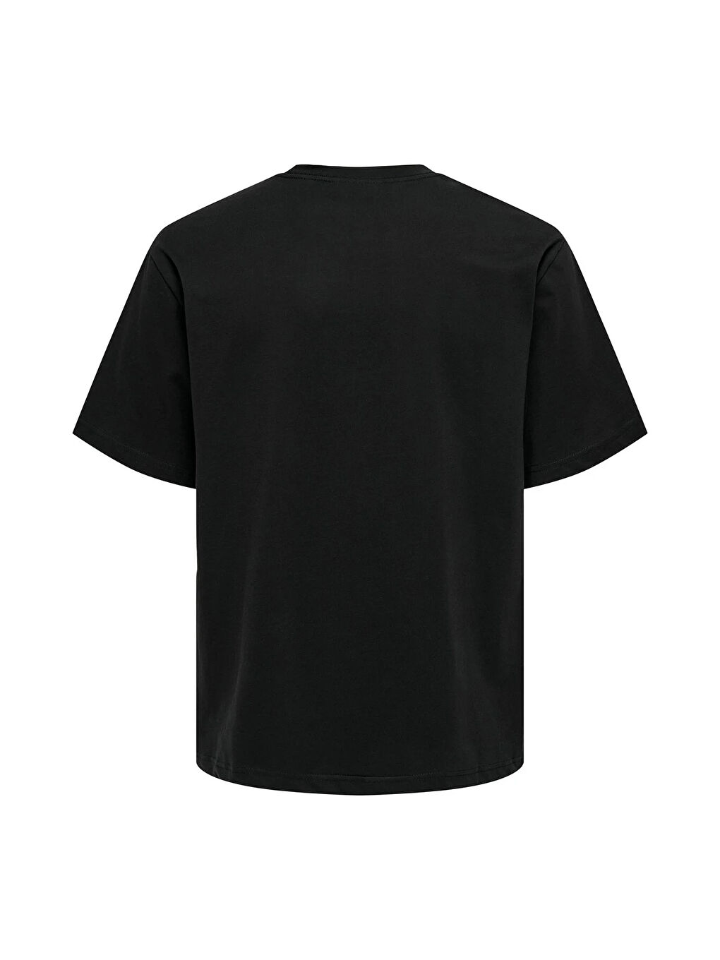 Siyah Onscurated % 100 Pamuk Baskılı Bisiklet Yaka T Shirt 22030925-3