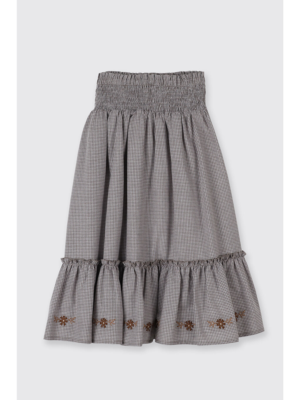 Kahverengi Kız Çocuk Etek Kahve