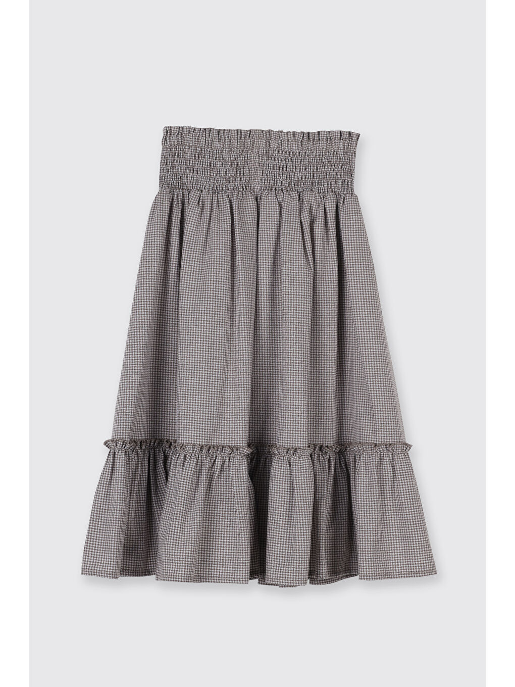 Kahverengi Kız Çocuk Etek Kahve-1