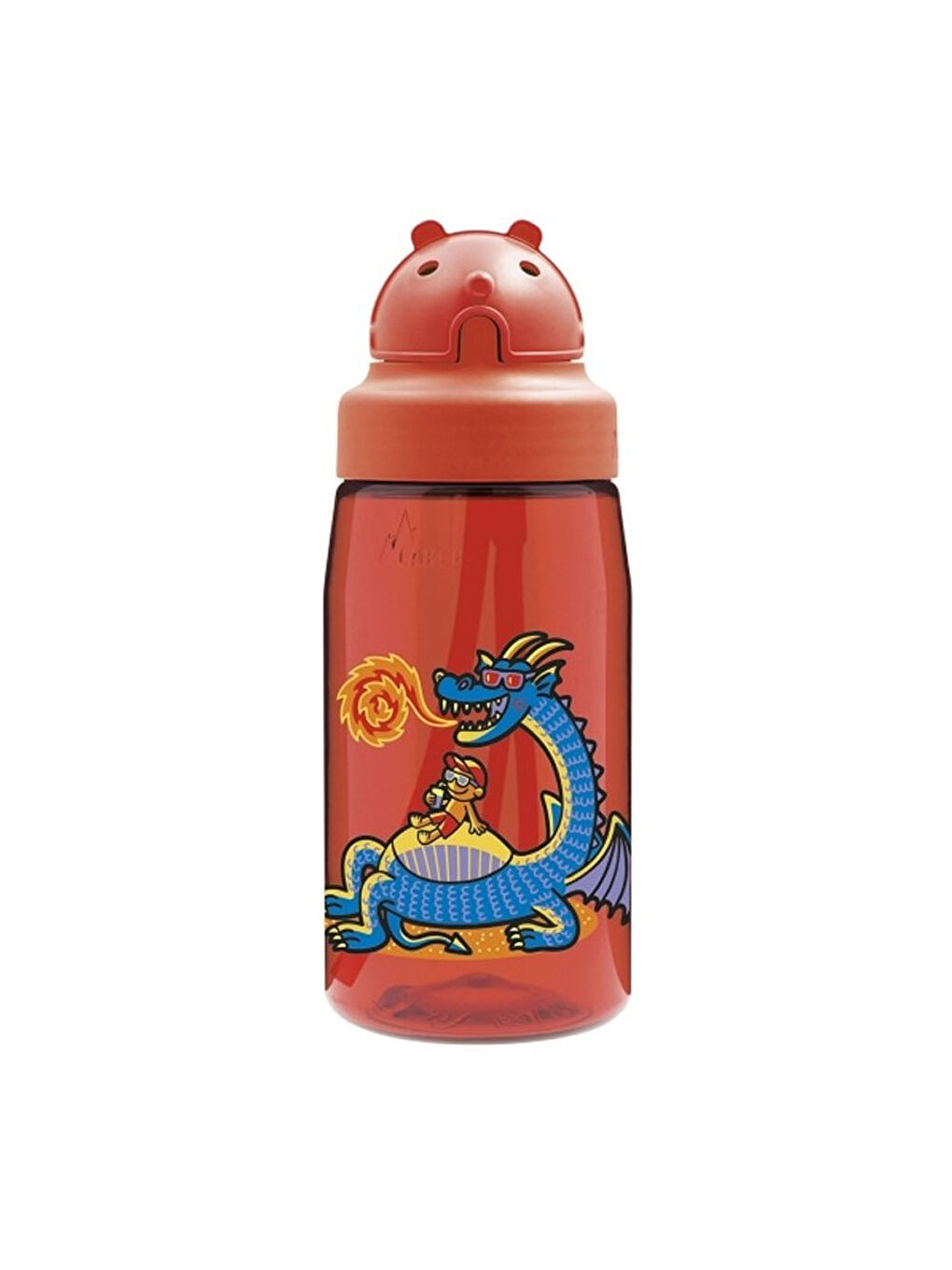 Laken Kırmızı OBY Tritan Matara 450ml Dragon LKOBYD