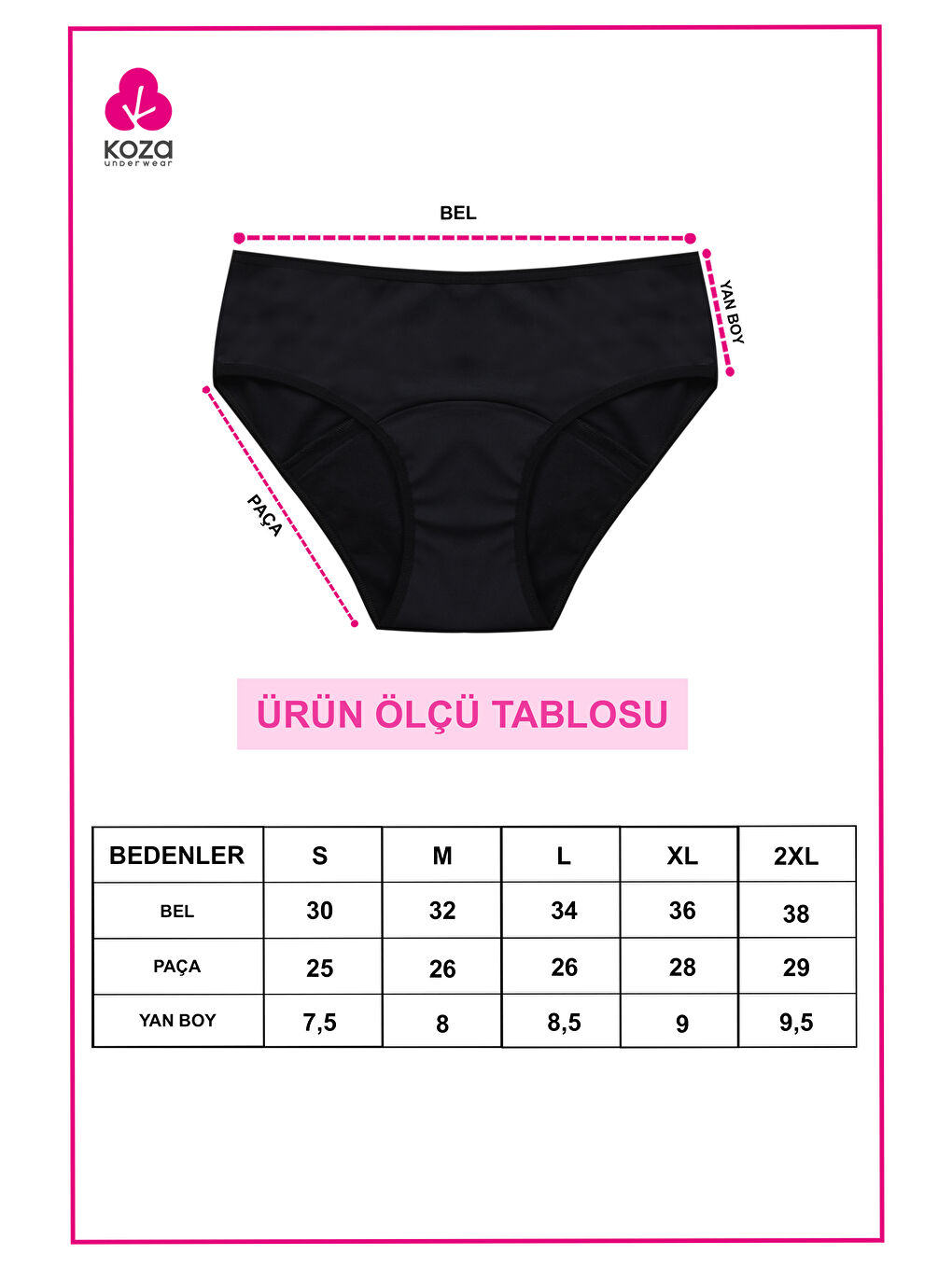 2 Adet Siyah Yıkanabilir Regl Peroid Destek Külodu-4