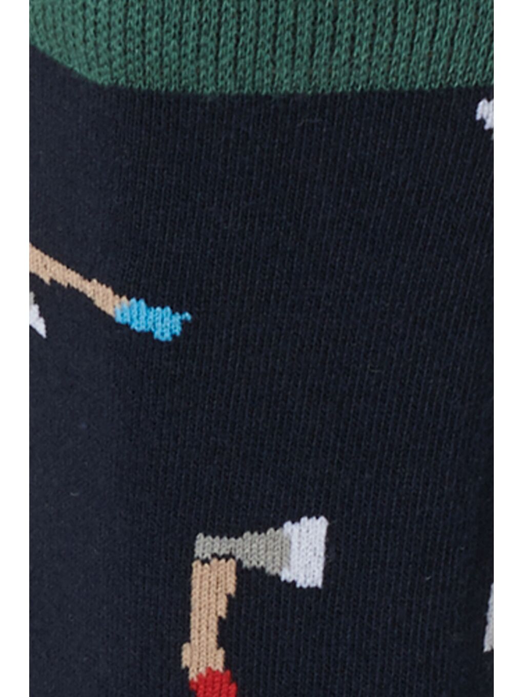 Erkek Lacivert Desenli Çorap-1