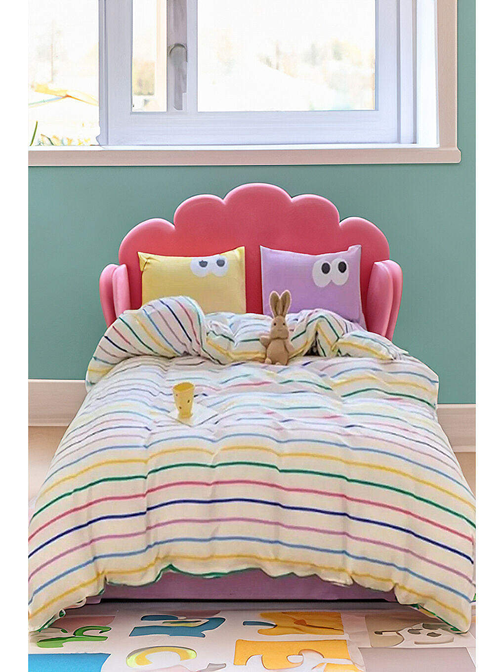 Kolay Ütülenir Nevresim Takımı Tek Kişilik Funny Lila 160 X 220 Cm