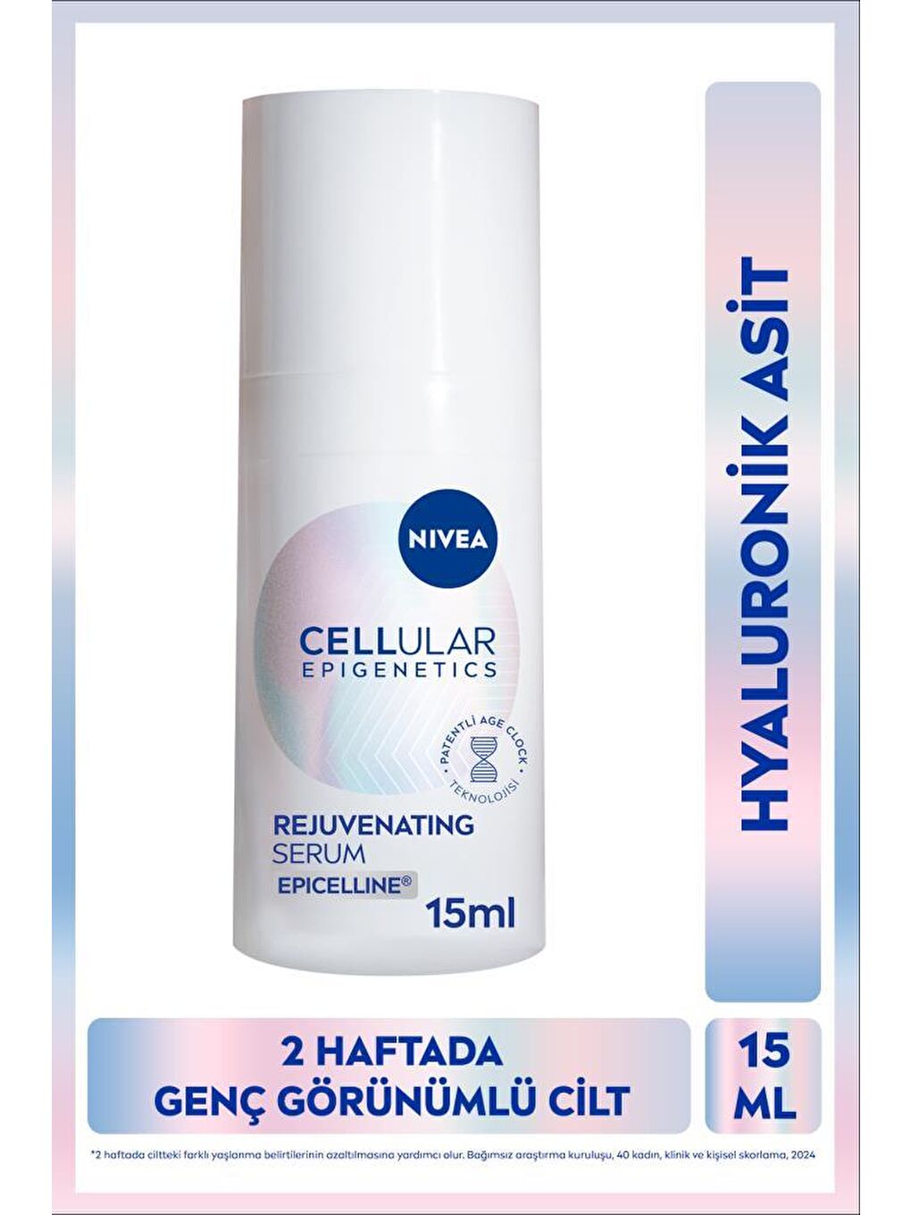 Cellular Epigenetics Rejuvenating Yaşlanma Karşıtı Cilt Serumu 15ml, Dolgunlaştırıcı, Hyaluronik Asi