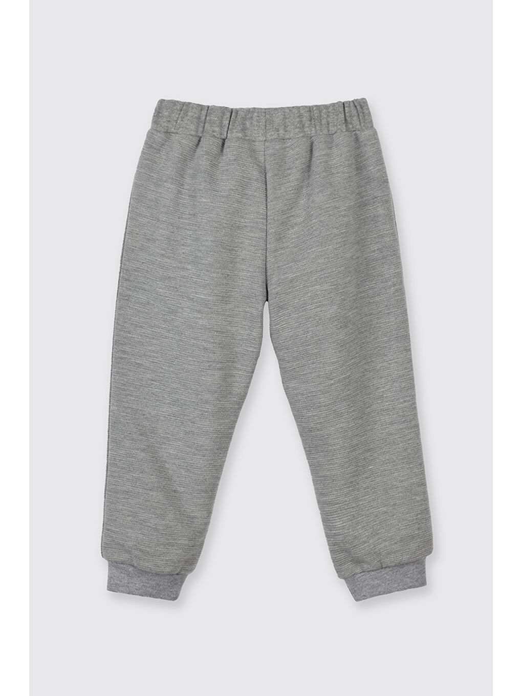 Kız Çocuk Beli Lastikli Eşofman Altı Gri-Melanj-1