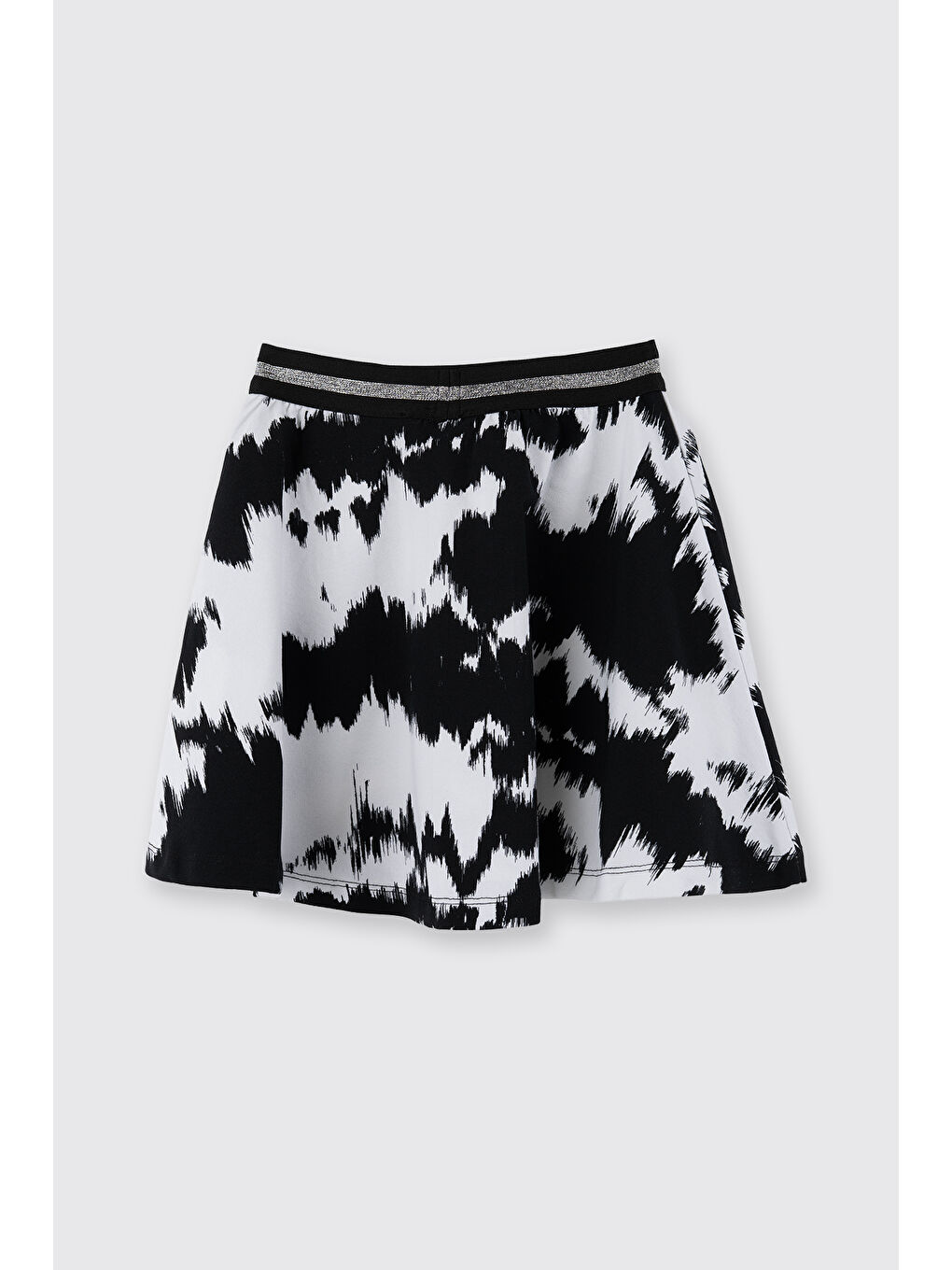 Kız Çocuk Desenli Etek Siyah-2