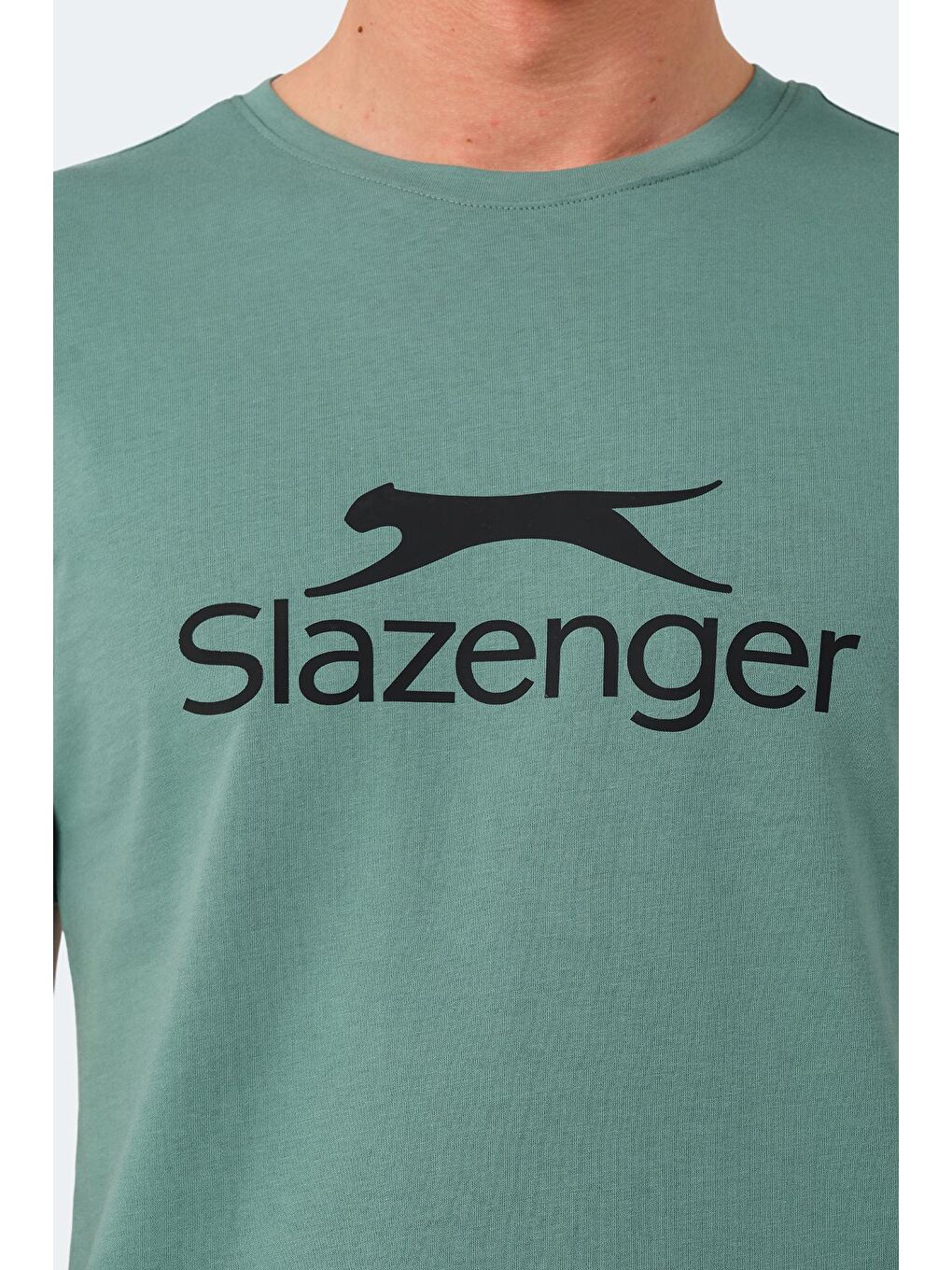 SLAZENGER Su Yeşili VEERA Erkek Tişört Su Yeşili - 4