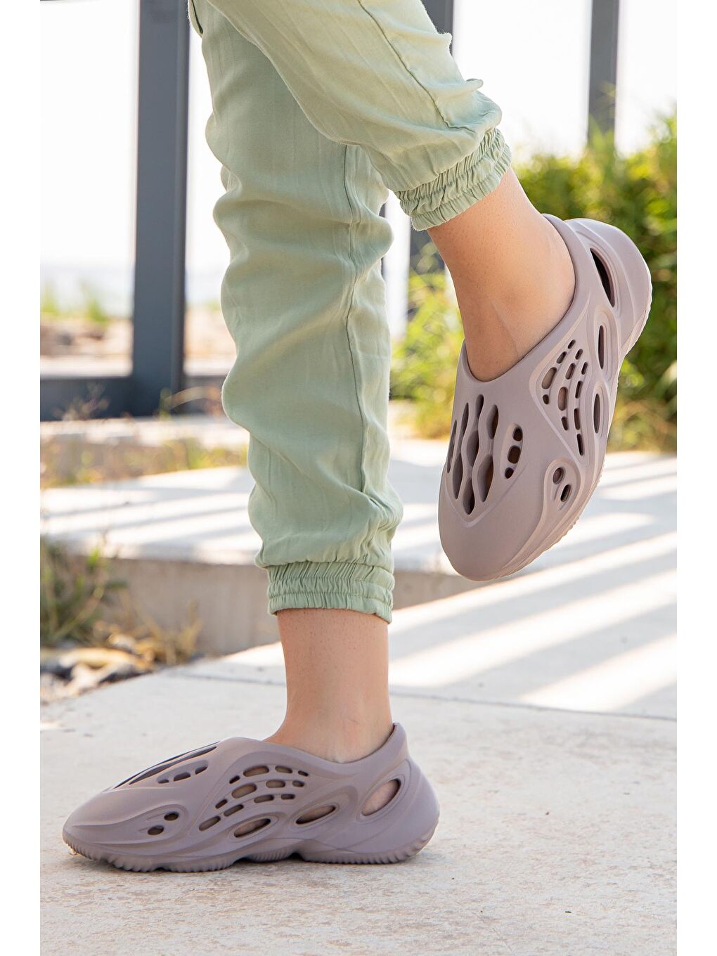 Gri D106 Günlük Ortopedik Unisex Sandalet-2