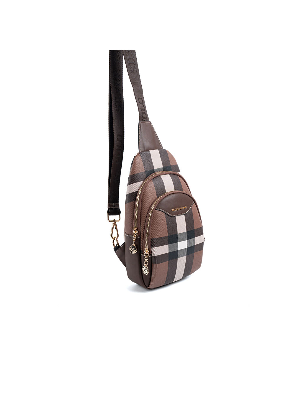 Kahverengi Kadın Çapraz Göğüs Çantası 959-48064 SILVER POLO FREEBAG MK85 KOYU KAHVE-MAT KAHVE-1