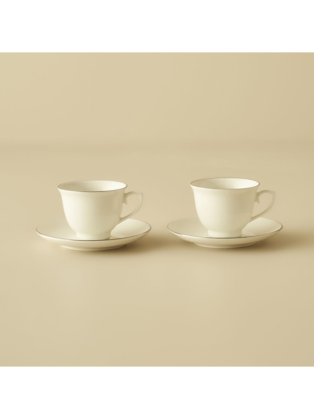 Gri Felis 2'li Kahve Fincanı Silver (90 cc)