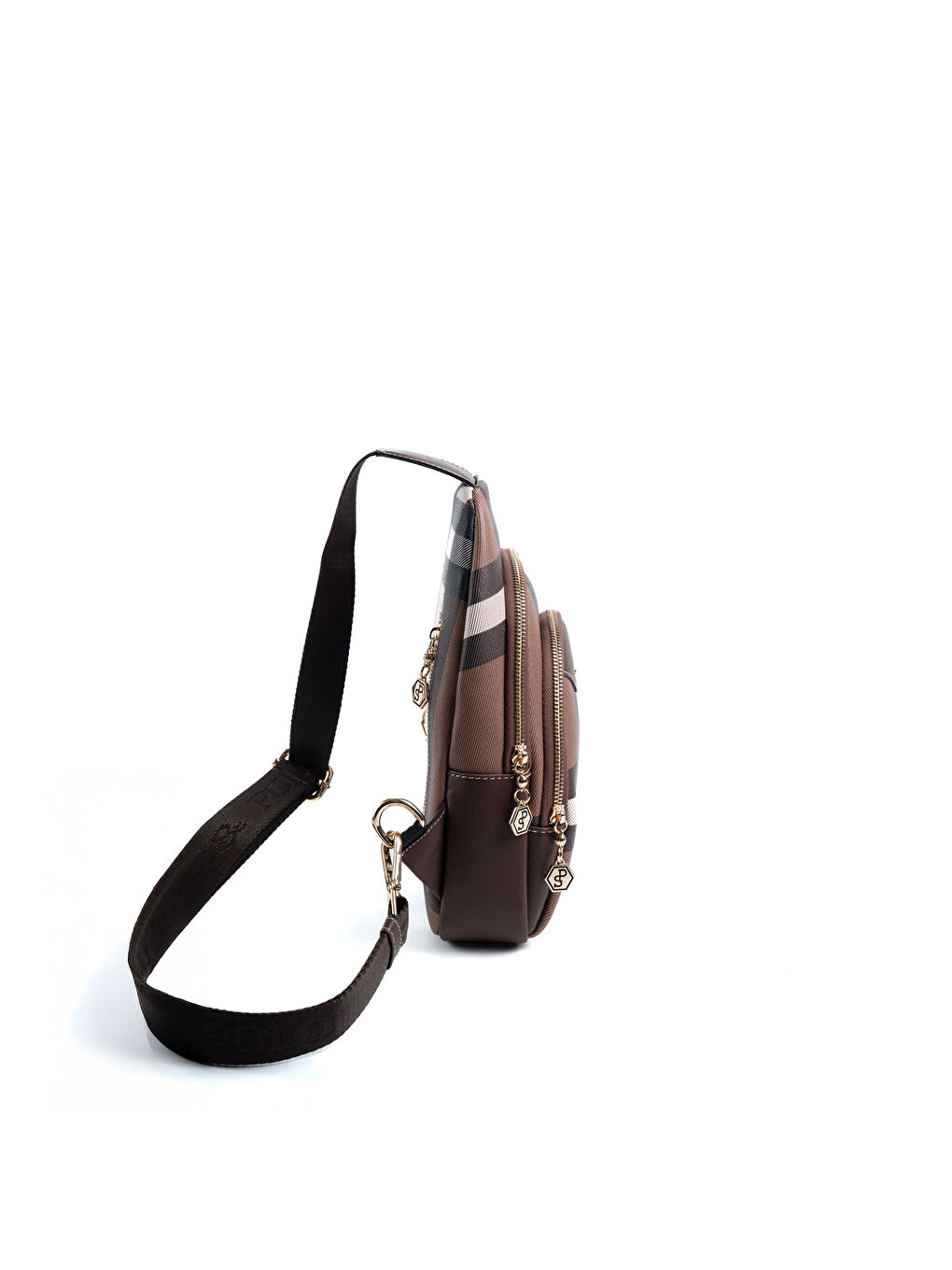 Kahverengi Kadın Çapraz Göğüs Çantası 959-48064 SILVER POLO FREEBAG MK85 KOYU KAHVE-MAT KAHVE-2