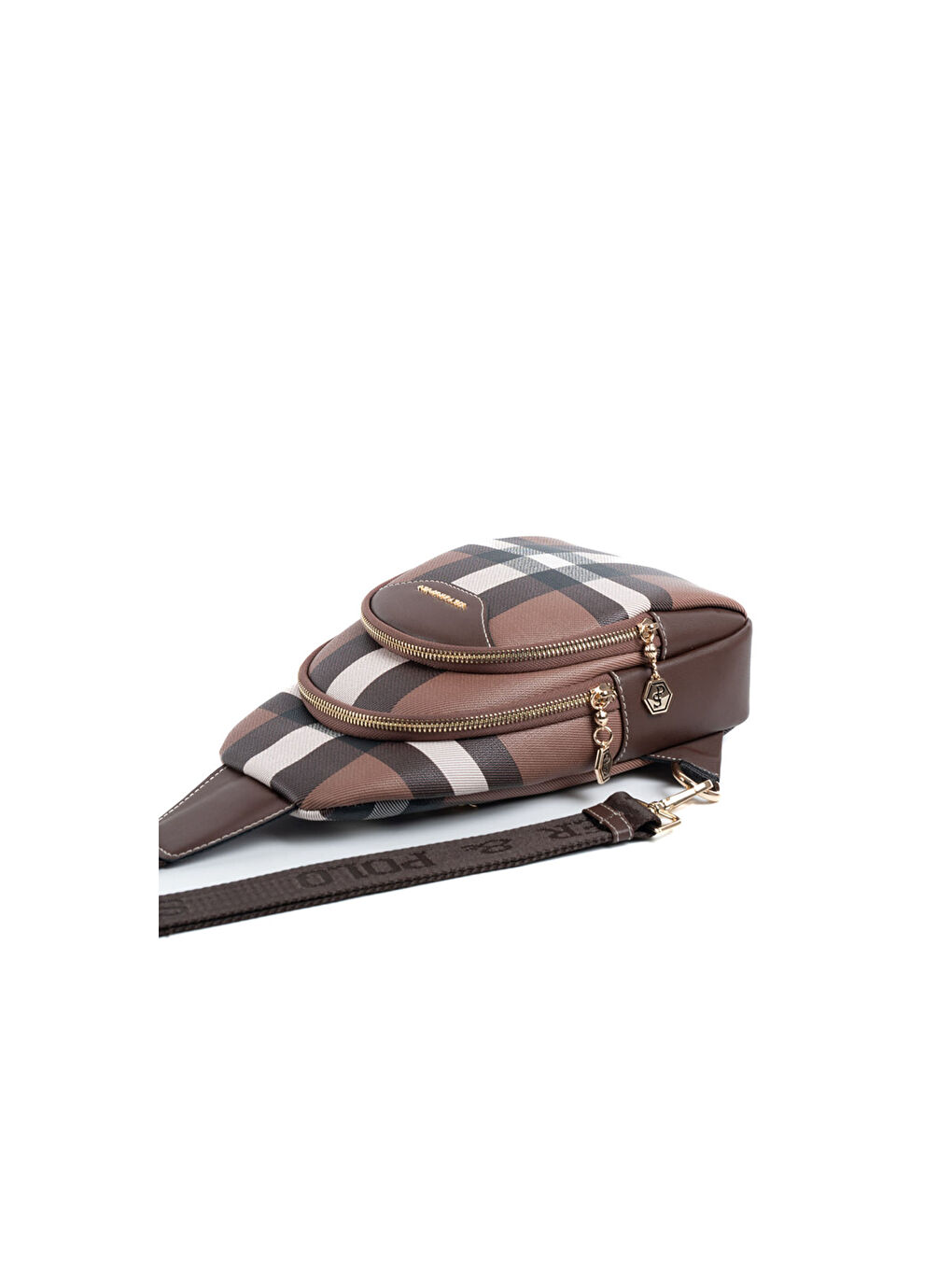 Kahverengi Kadın Çapraz Göğüs Çantası 959-48064 SILVER POLO FREEBAG MK85 KOYU KAHVE-MAT KAHVE-4