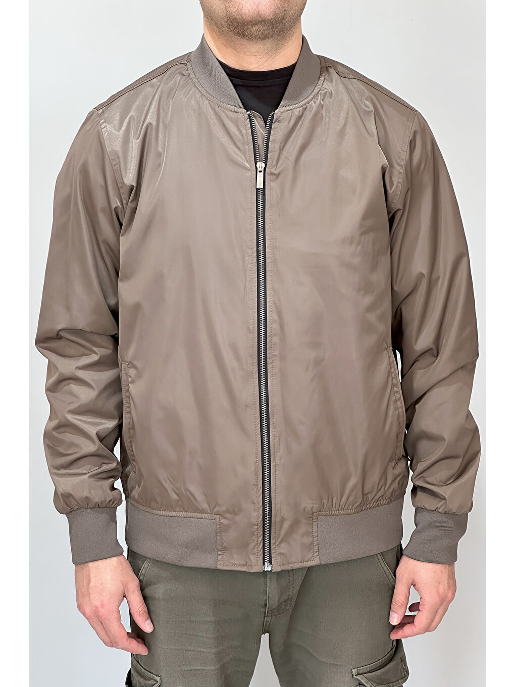 Kahverengi Erkek Kolej Yaka Mevsimlik Ceket Tek Üst REU-9127 Camel