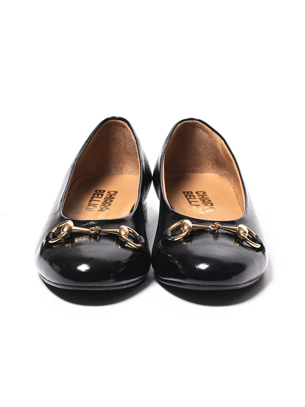 Siyah Kadın Babet 69 32 V1 Patent Leather Weinkled-5