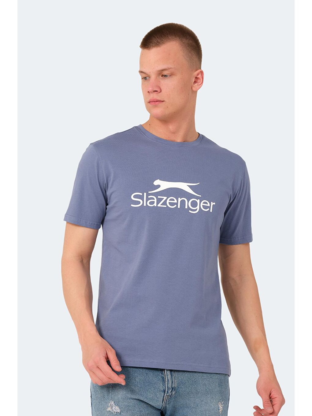 SLAZENGER Mavi VEERA Erkek Tişört Mavi - 3