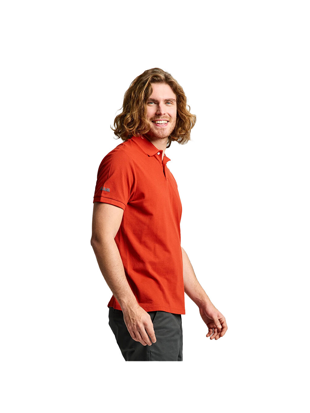 Kahverengi Deck Polo Ss Erkek Kırmızı Polo Tişört-1