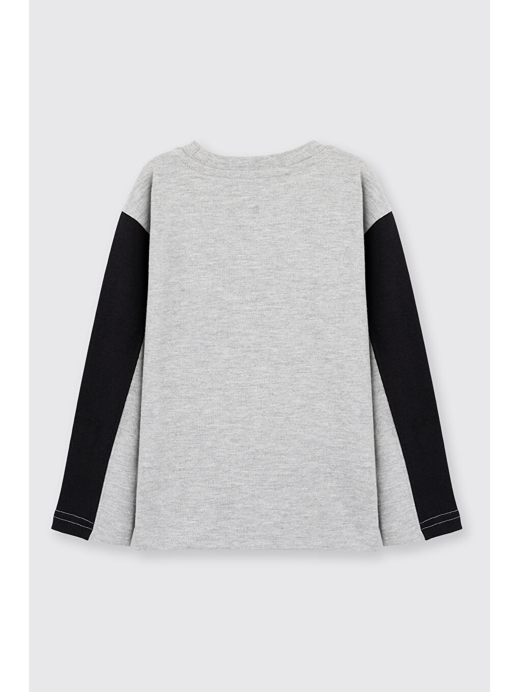 Erkek Çocuk Uzun Kollu T-Shirt Gri-Melanj-2