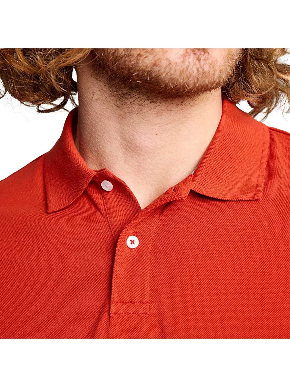 Kahverengi Deck Polo Ss Erkek Kırmızı Polo Tişört-3