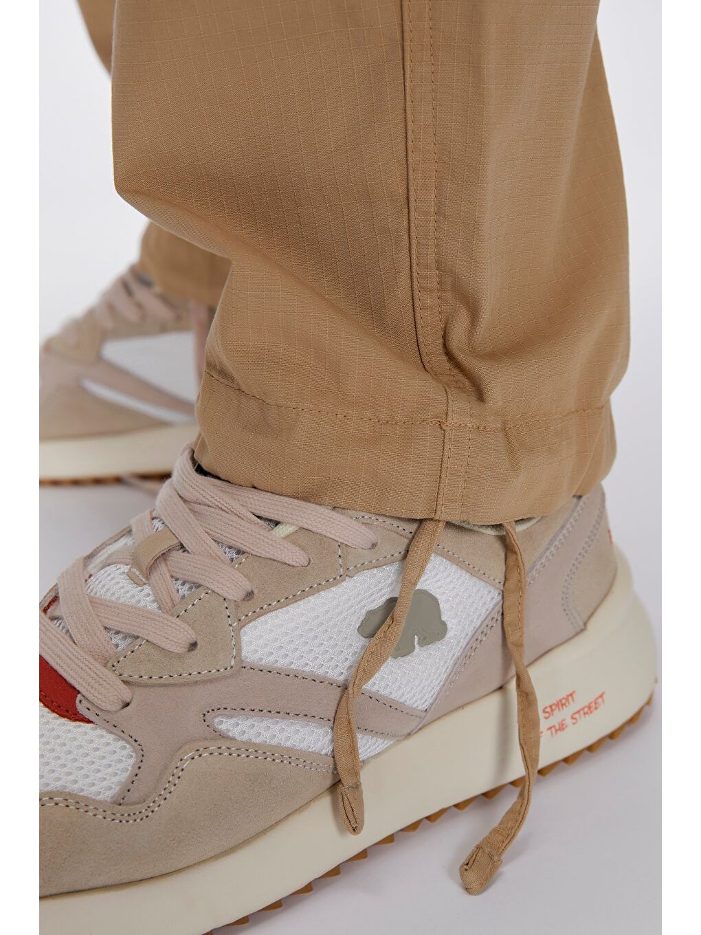 Arixel Bej Erkek%100 Pamuk Kargo Pantolon-3