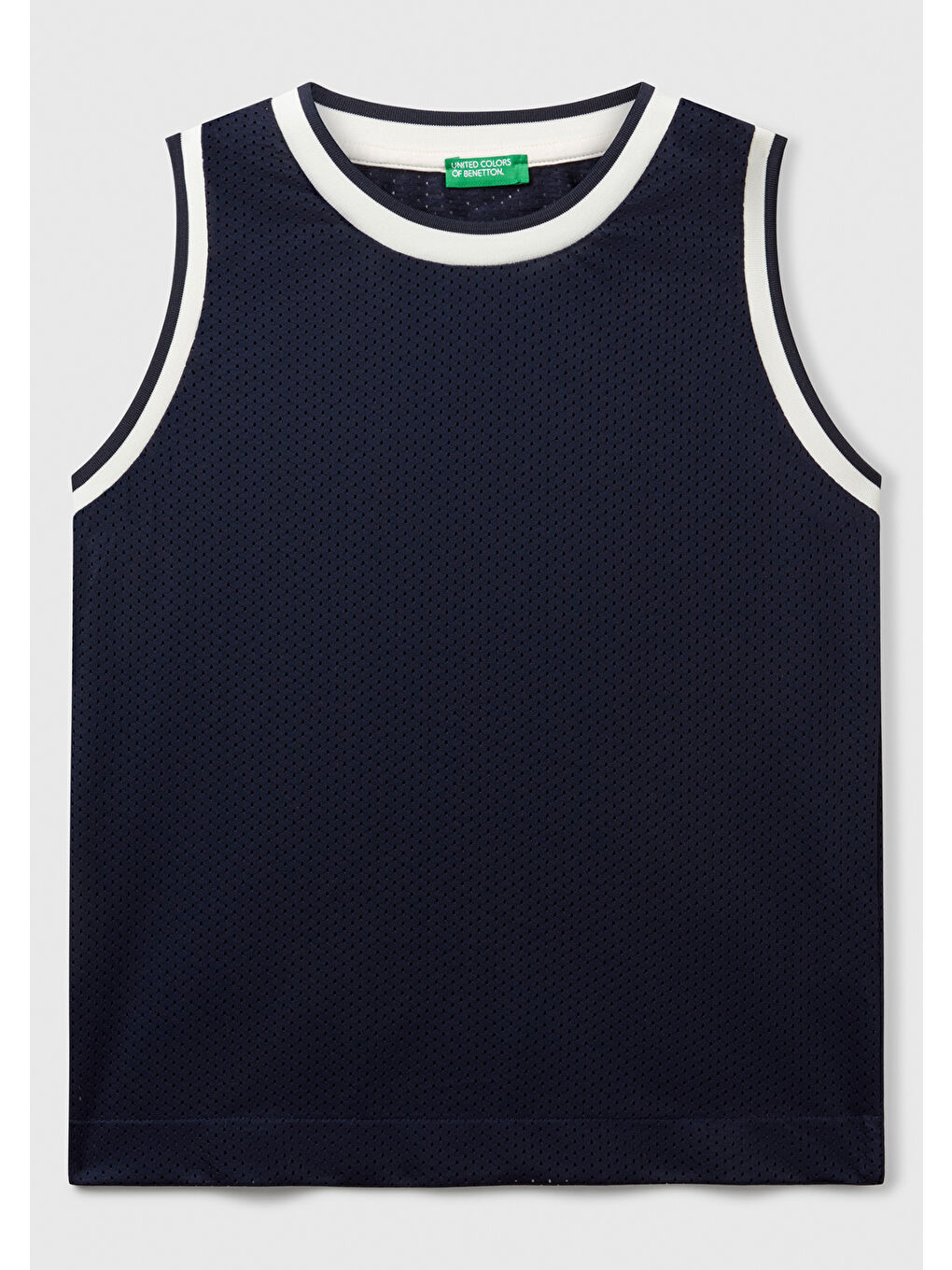 Erkek Çocuk Lacivert Baskılı File Efekti Detaylı Basketbol Atleti