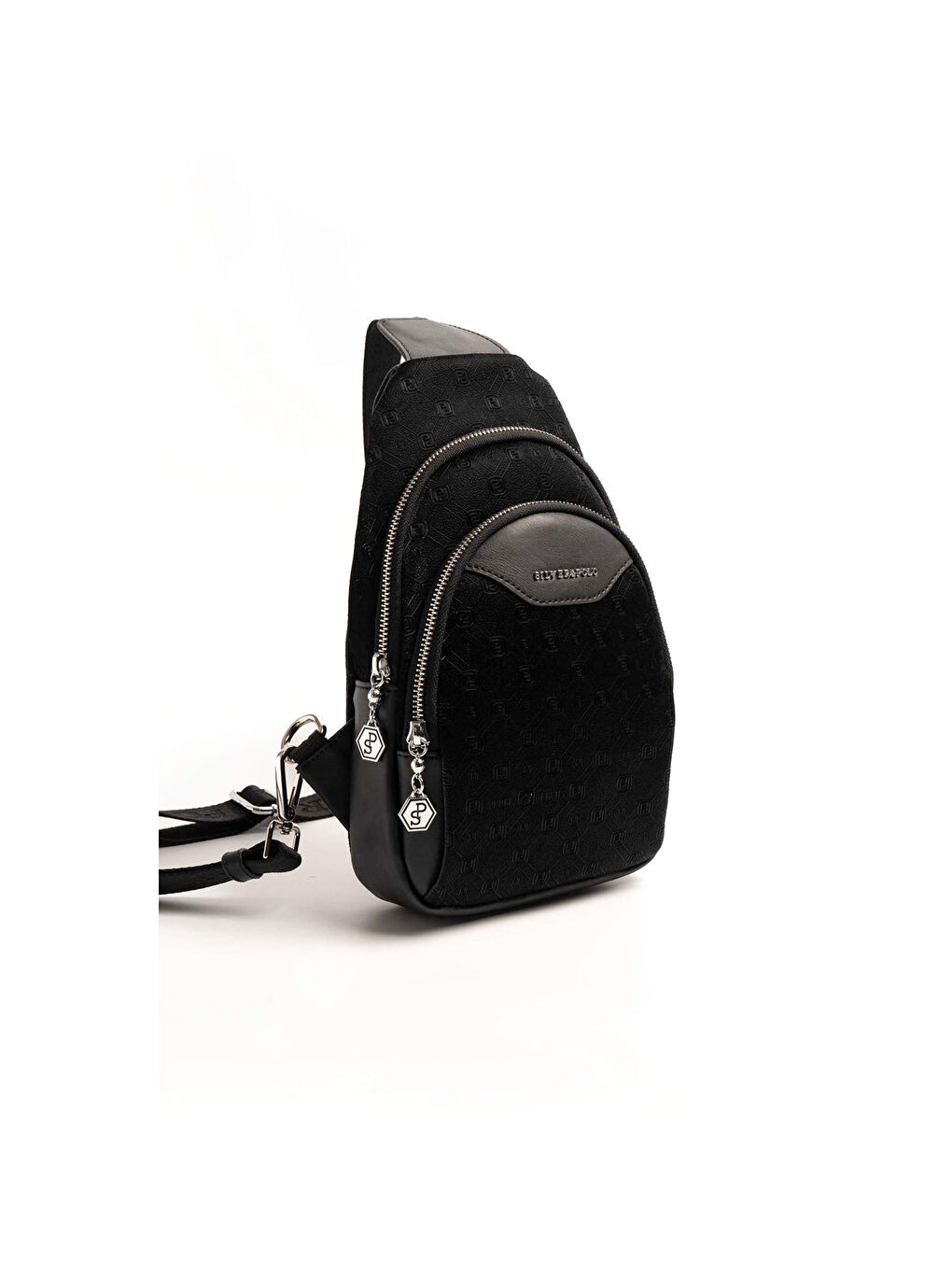 Siyah Kadın Çapraz Göğüs Çantası 959-46536 SILVER POLO FREEBAG M158 SİYAH-NOVA SİYAH-4