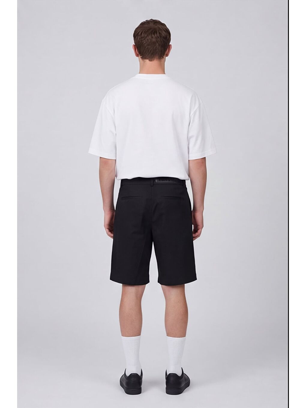 Siyah Erkek Şort-3