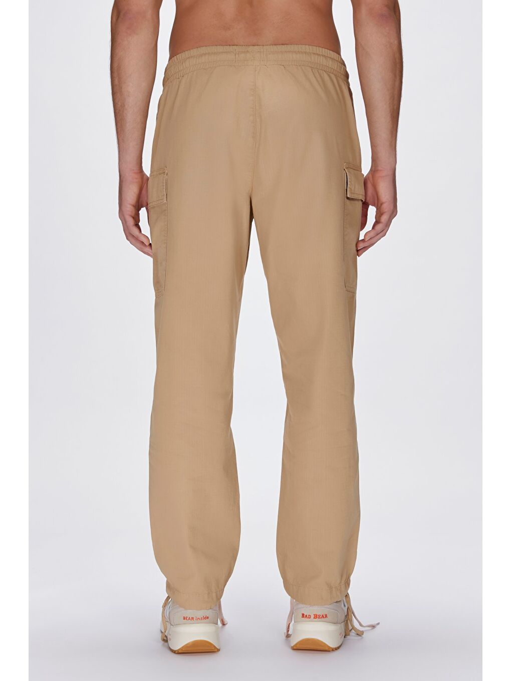 Arixel Bej Erkek%100 Pamuk Kargo Pantolon-5