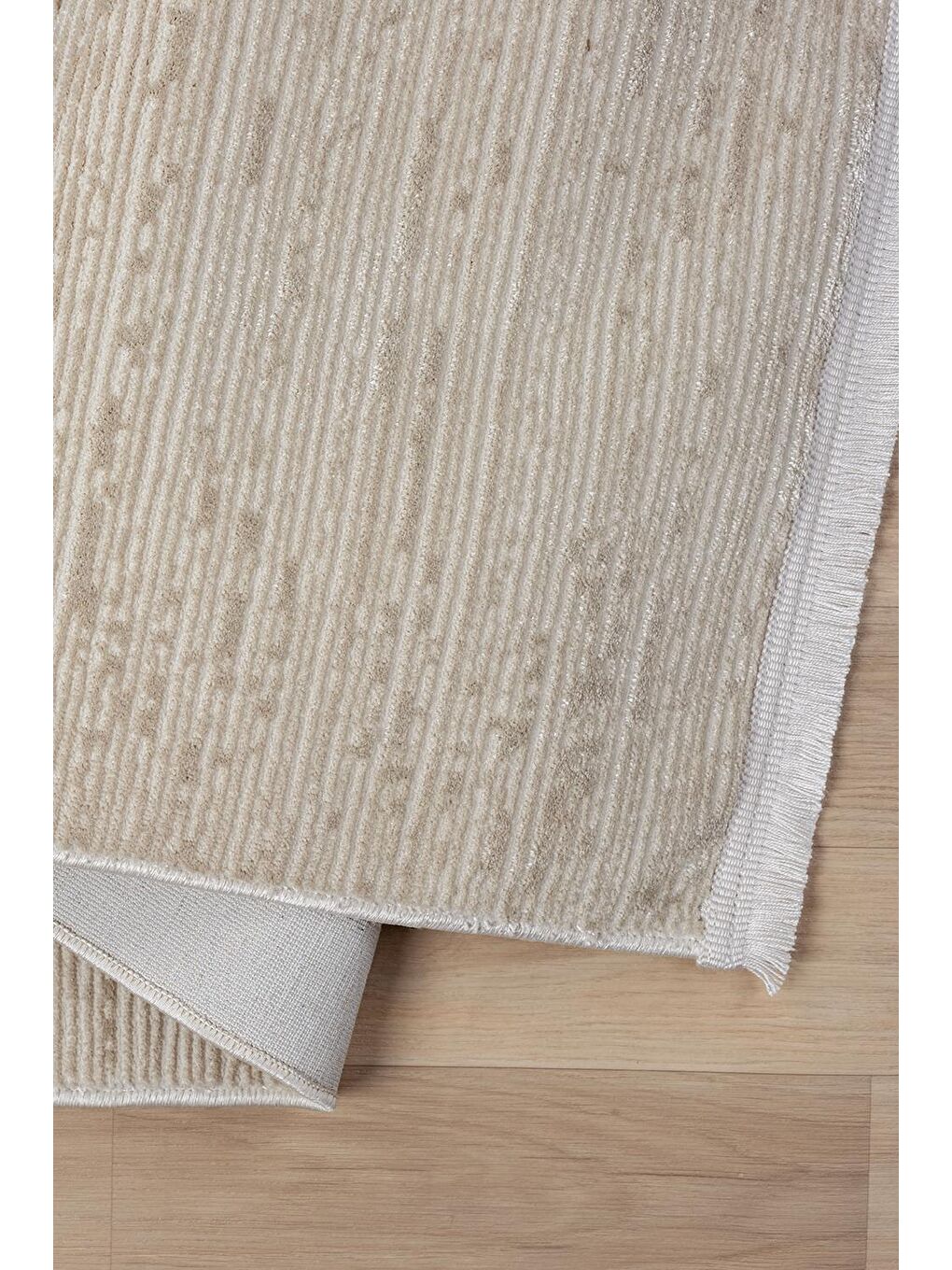 Konfor Parla 5787 Bej Kadife İplikli Salon Mutfak Oturma Odası Halısı Modern Dokuma Halı-100x300-4