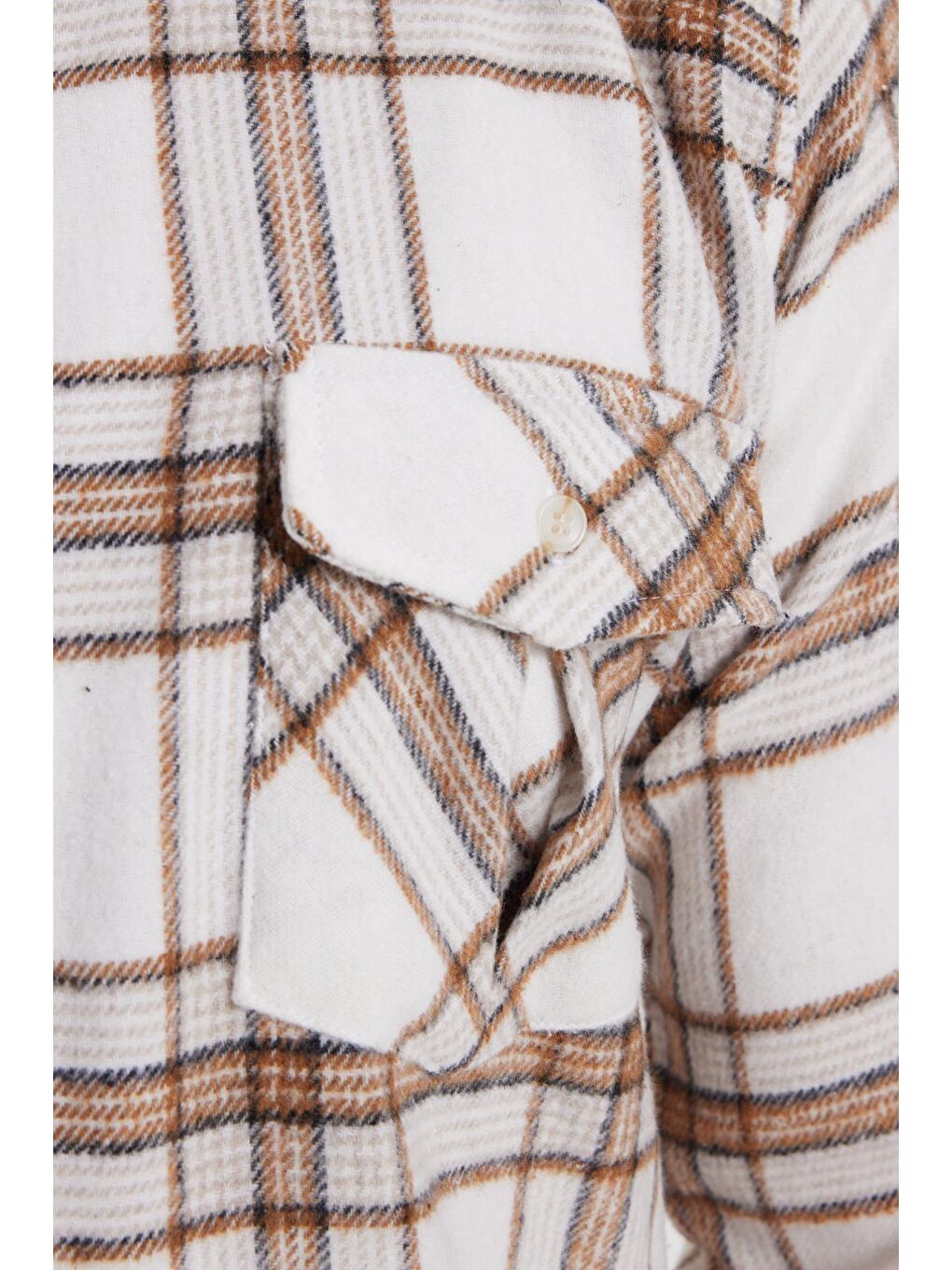 Karışık Erkek Slim Fit Dar Kesim Kareli Tek Cepli Oduncu Gömlek-5