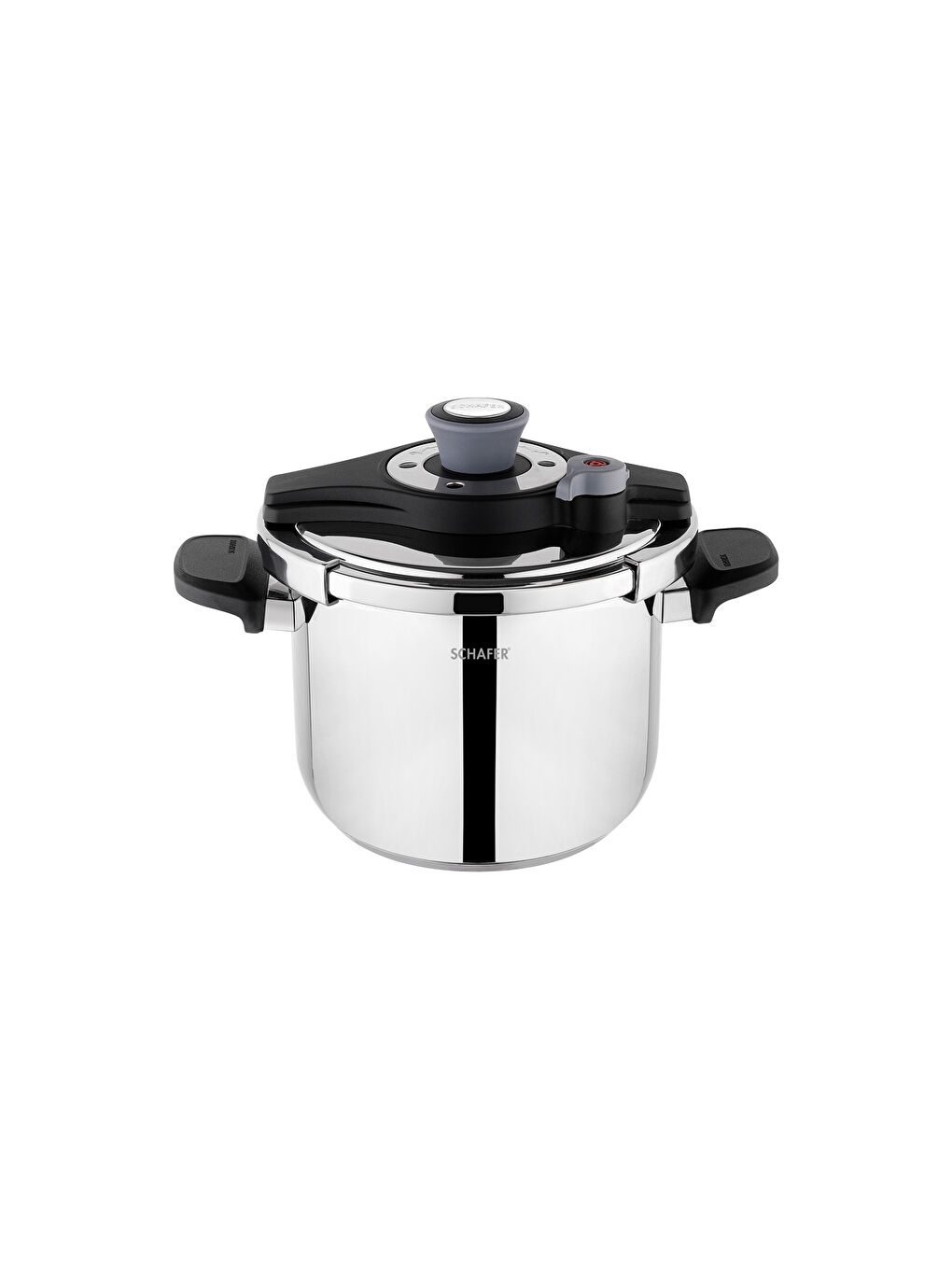 Pratikmatik 4 Parça Düdüklü Tencere Seti 4+6,5 L-Siyah/Gri-2