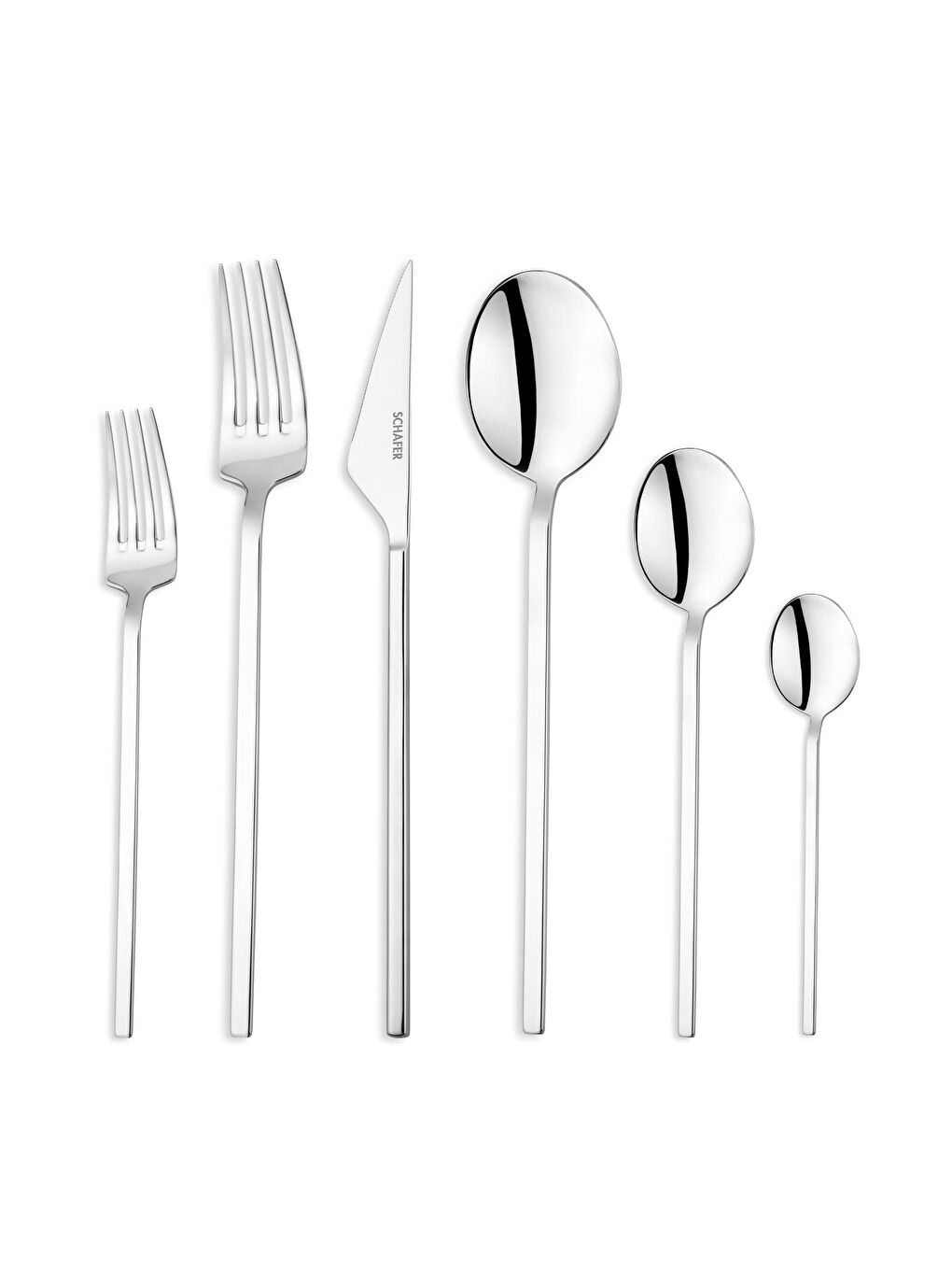 Gri Hamburg 72 Parça Çatal Kaşık Bıçak Takımı-Gümüş