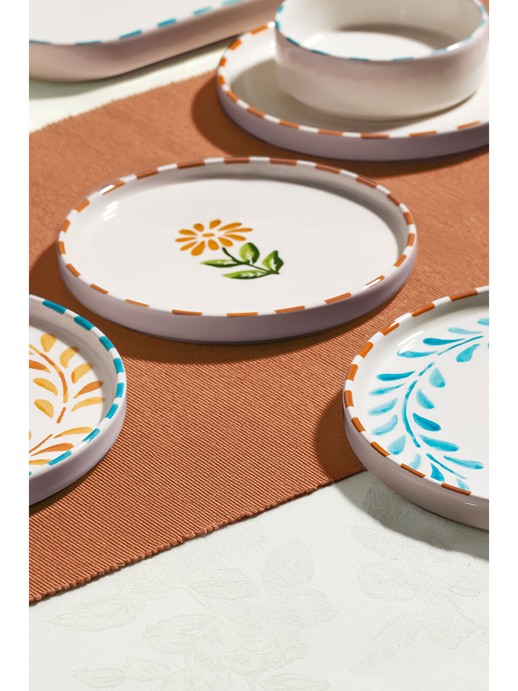 Mavi Summer Flowers 6 Kişilik 13 Parça Seramik Kahvaltı Takımı-2