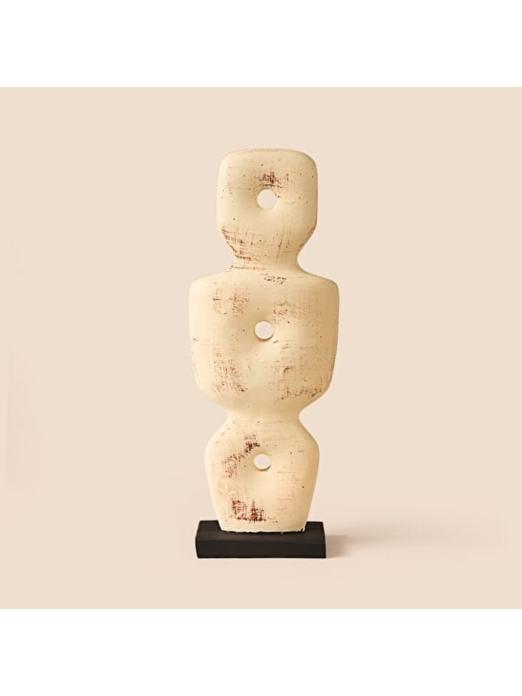 Deco Eskitme İskandinav Dekor - Bej - 36 cm