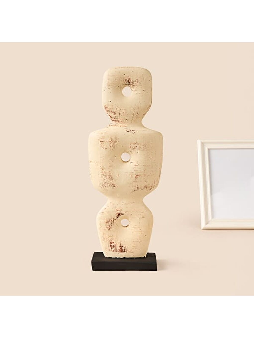 Deco Eskitme İskandinav Dekor - Bej - 36 cm-3