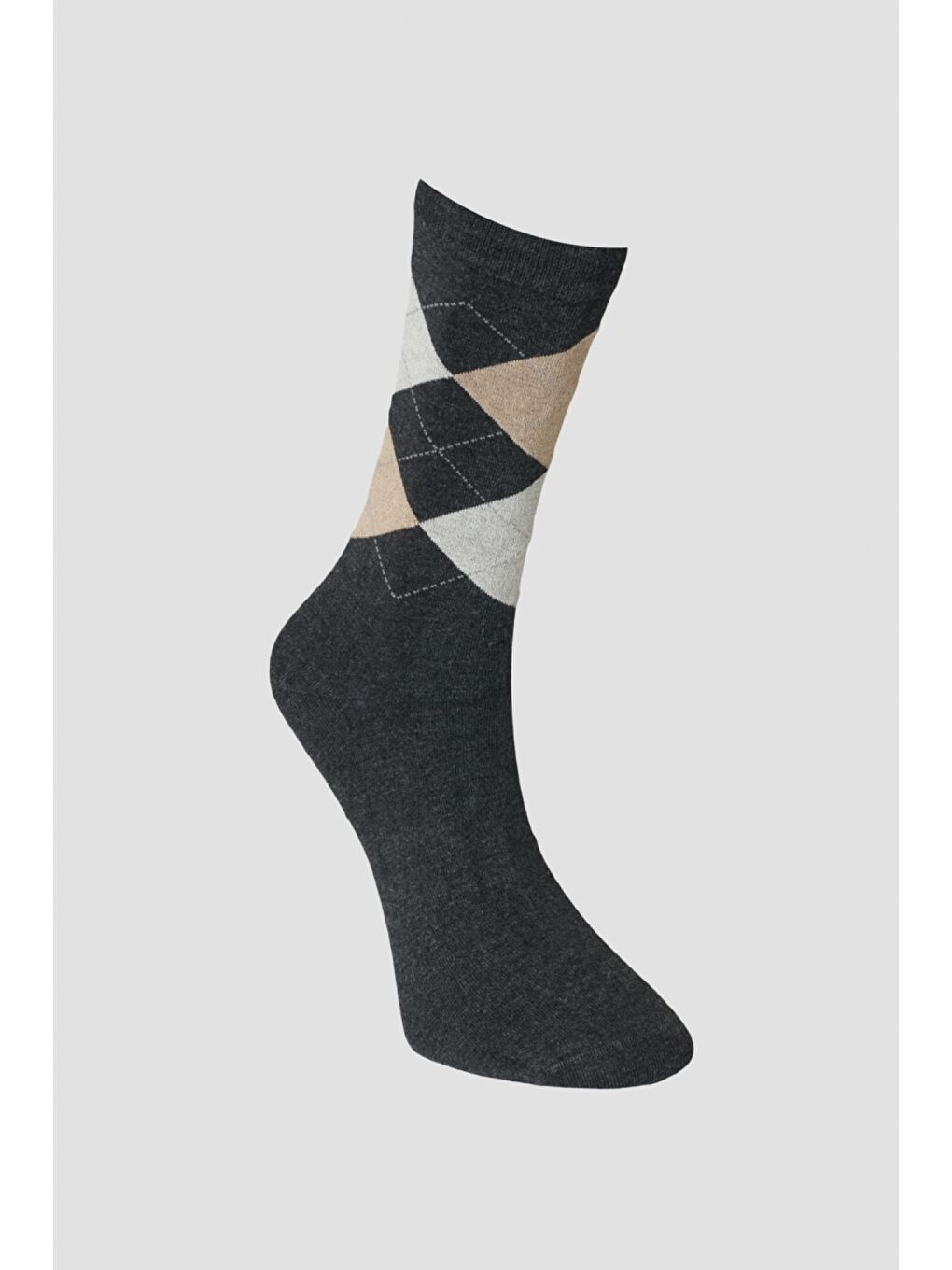 Erkek Antrasit Bambulu Soket Çorap