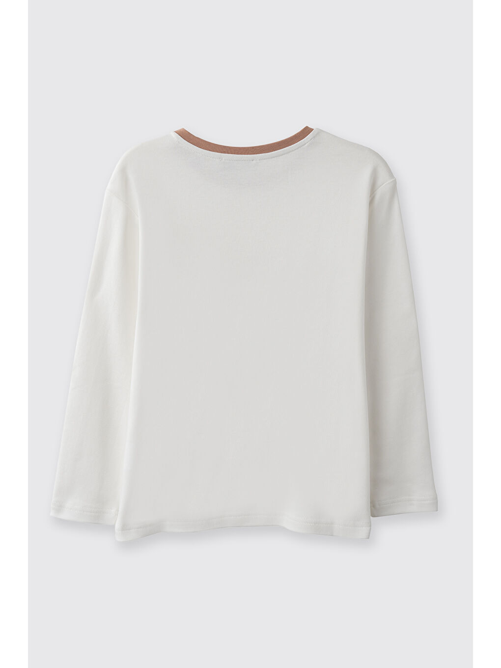 Bej Kız Çocuk Çiçek Desenli Pijama Takımı BEJ-2