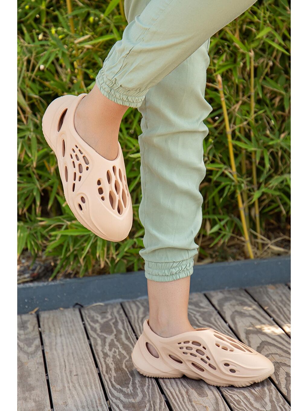 Sarı D106 Günlük Ortopedik Unisex Sandalet-1