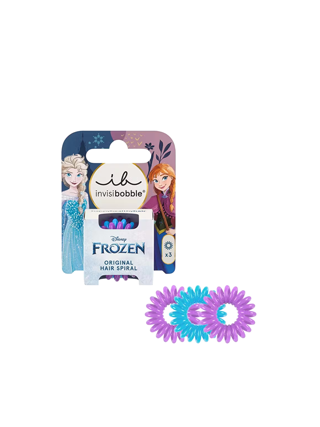 InvisiBooble Karışık Kids Original Disney Frozen 3'lü Çocuk Saç Tokası