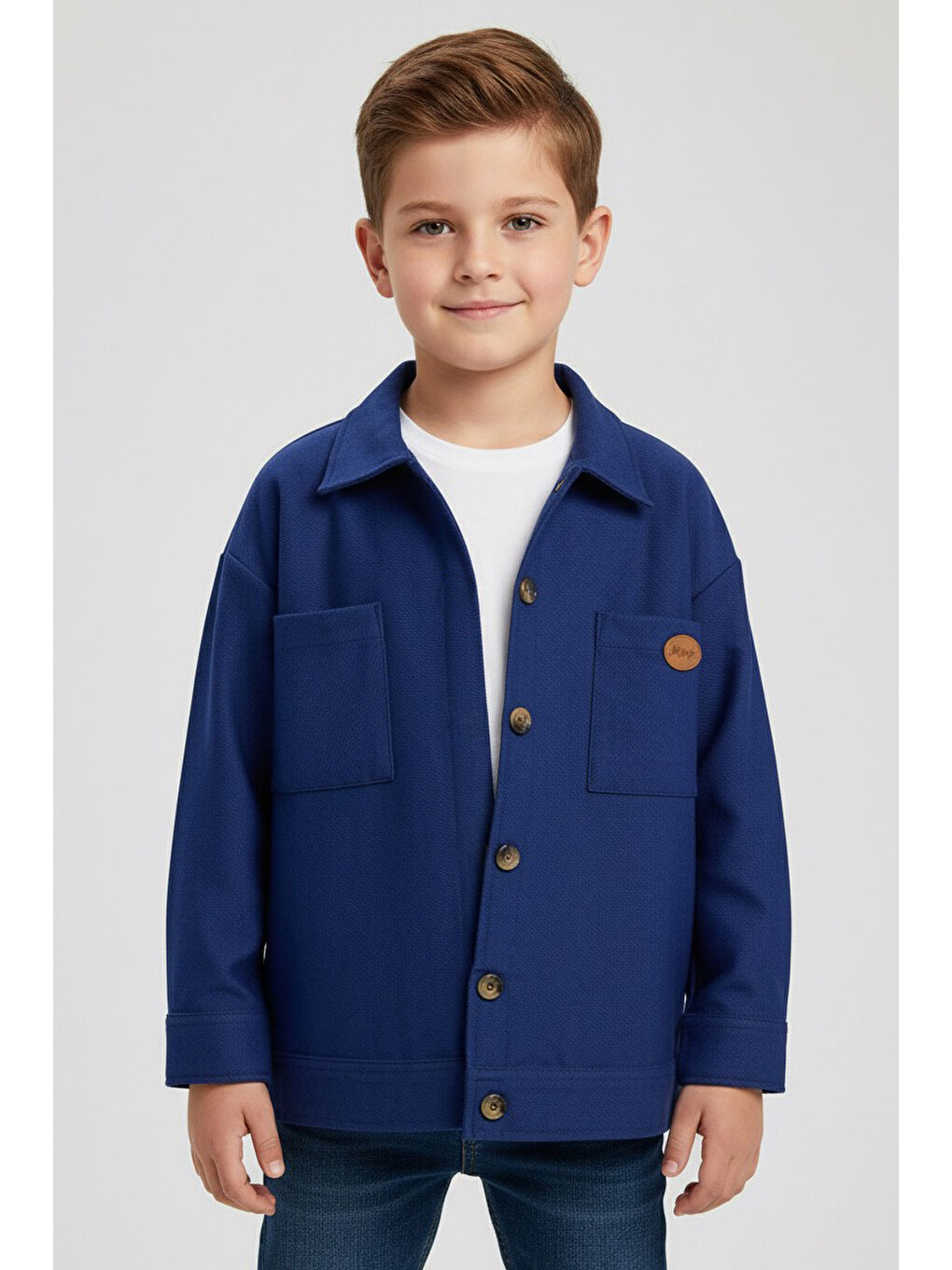 Erkek Çocuk Lacivert Çitf Cepli Ceket - 27961-LACIVERT-1