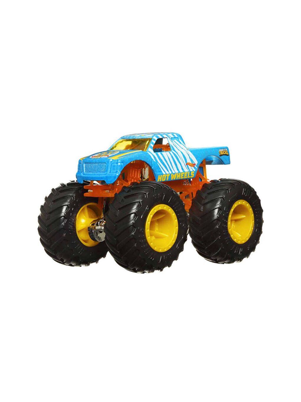 Hot Wheels Beyaz-Renklibaskı Monster Trucks Color Shifters Renk Değiştiren Araçlar HNW05