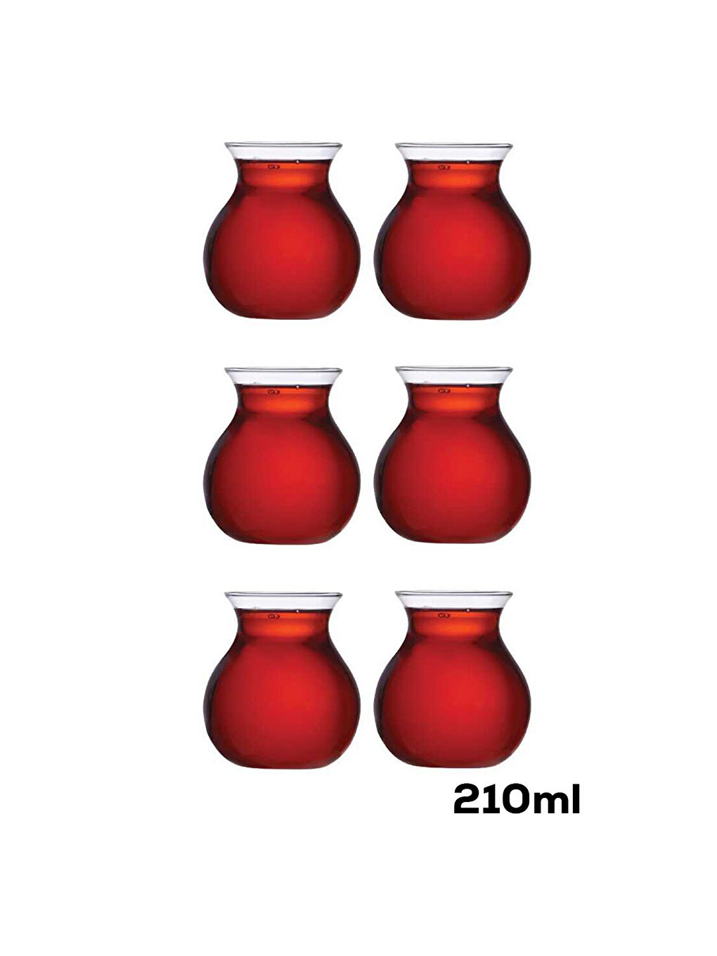 Beyaz 6103 Mercan 6'Lı Cay Bardagı 210Ml-14977 Gırona 6'Lı Cay Tabağı-2