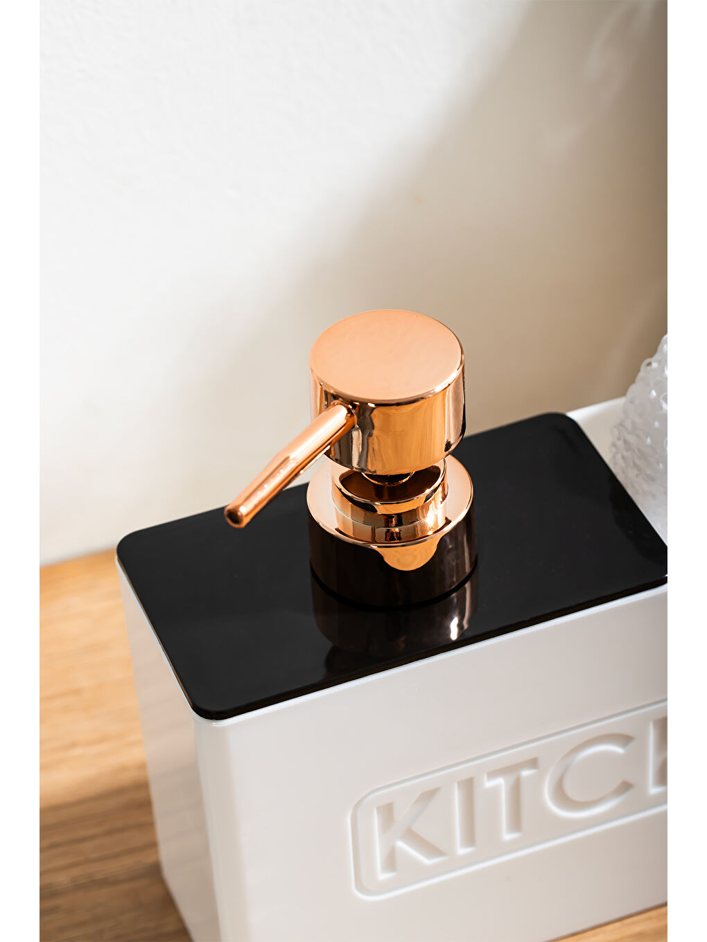 13195 Kitchen Beyaz Sabunluk ve Sıvı Sabunluk Seti-1