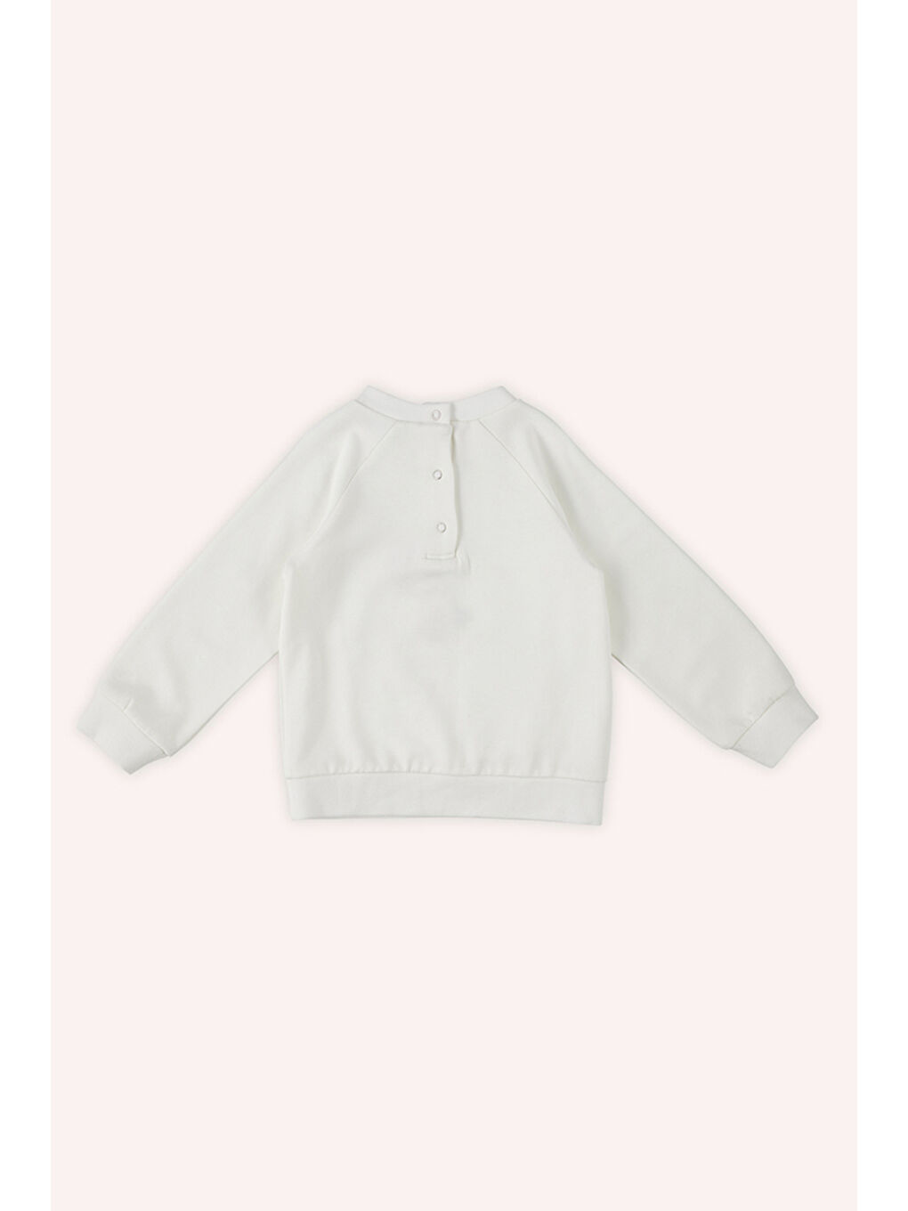 Panço Ekru Kız Çocuk Nakış Detaylı Sweatshirt - 6