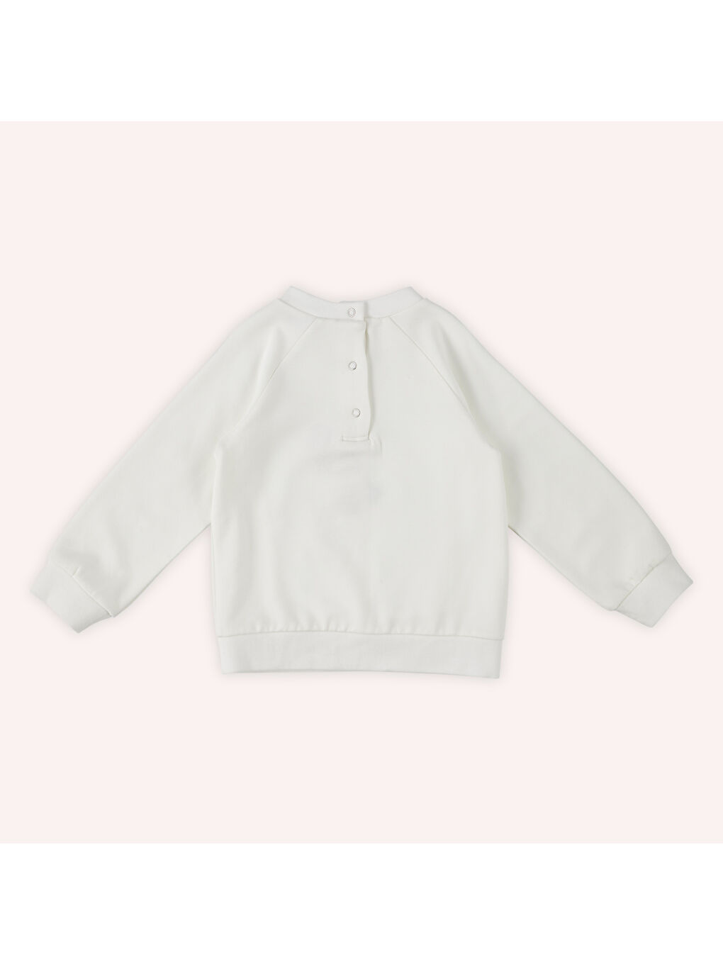 Panço Ekru Kız Çocuk Nakış Detaylı Sweatshirt - 7