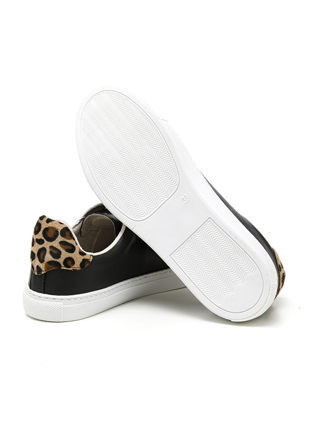 Kadın Sneaker ( Günlük) MAR-25Y-209-02 Siyah-Leopar-4