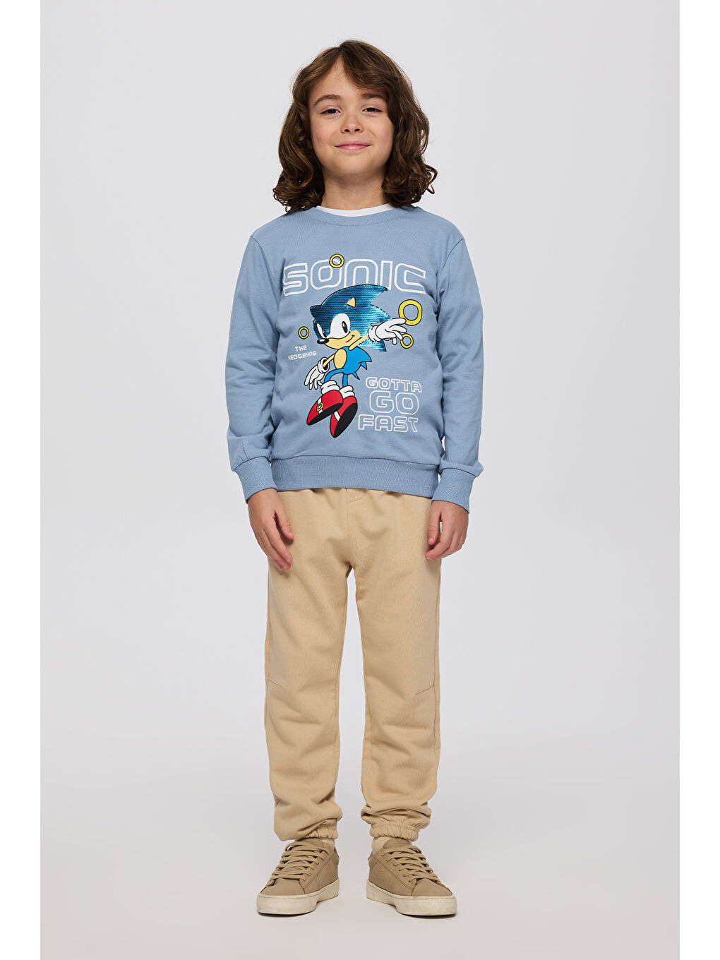 Erkek Çocuk Nıkpul Sweatshirt Gri-1