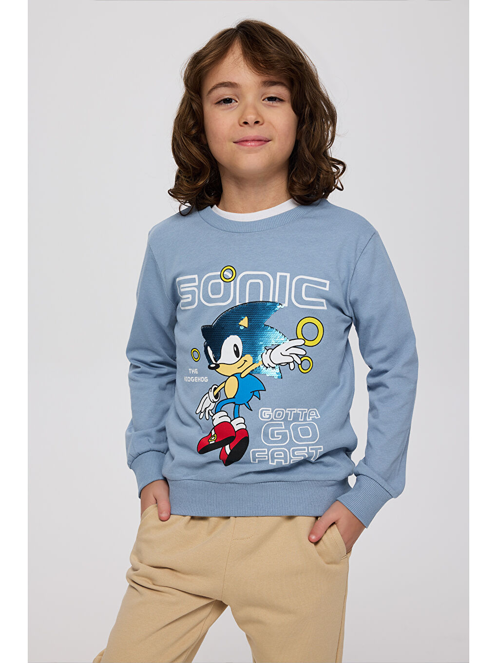 Erkek Çocuk Nıkpul Sweatshirt Gri-2