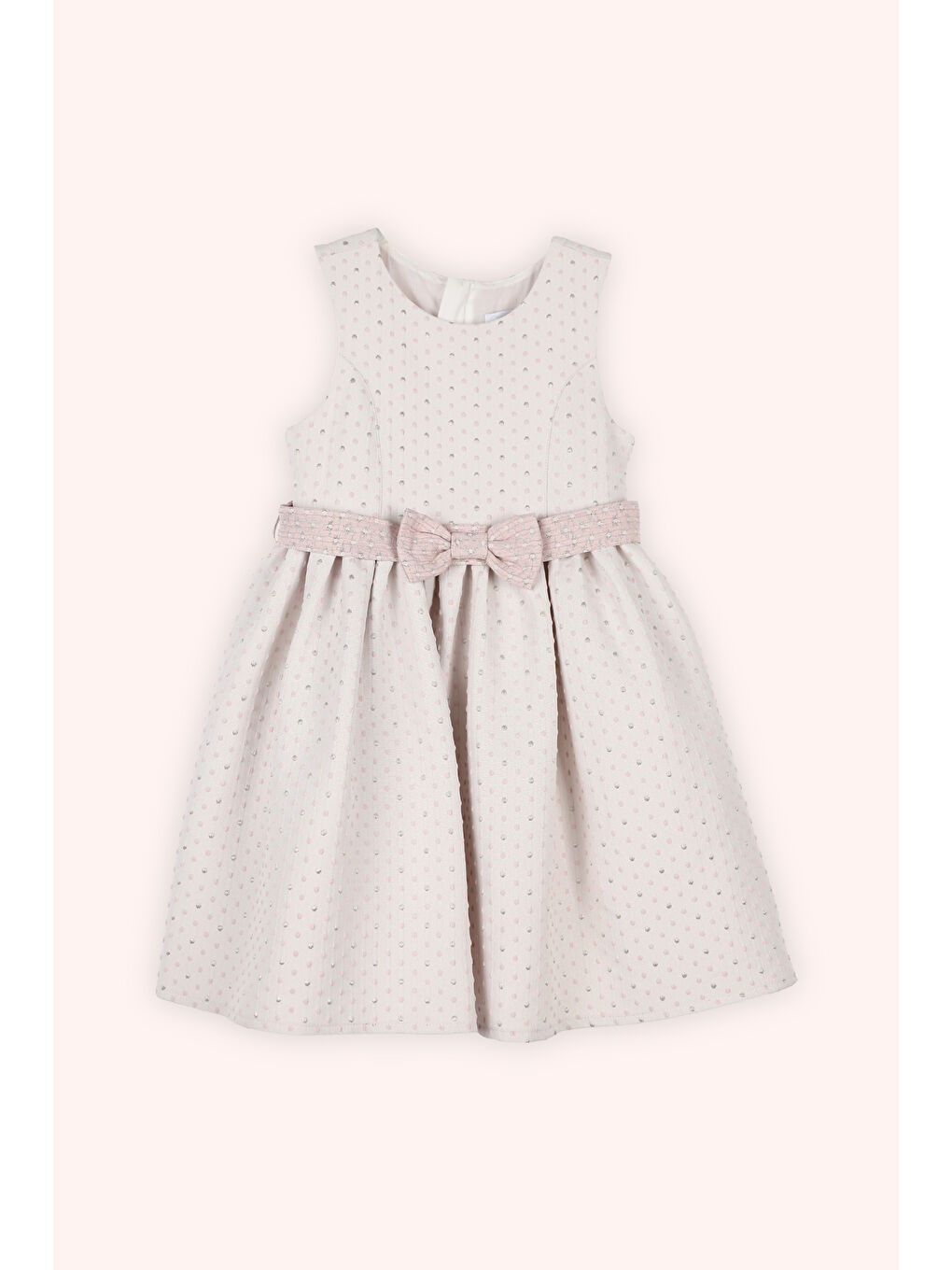 Kız Çocuk Kolsuz Parti Elbisesi Pembe